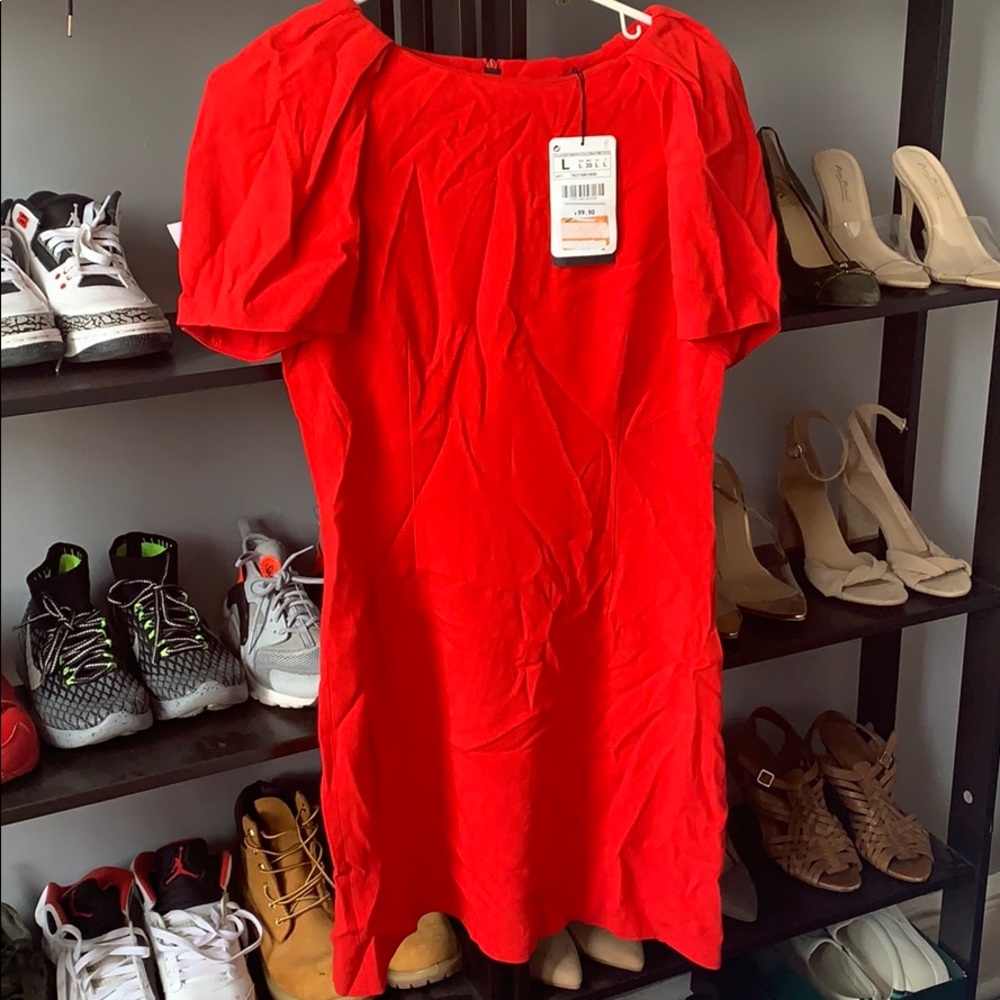 Red Zara cocktail dress